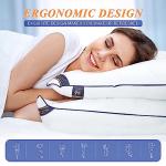 MZOIMZO Supportive Firm Bed Pillows for Sleeping- Standard Size, Set of 2, Cooling Hotel Quality with Premium Soft Down Alternative Fill for Back, Stomach or Side Sleepers, 20''x26''