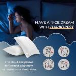 HARBOREST Bed Pillows Standard Size Set of 2 - Luxury Hotel Collection Down Alternative Pillows for Sleeping, 20 x 26 Inches