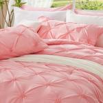 Pink Boho Queen Comforter Set with Pillowcases