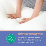 MZOIMZO Luxury Comfy Hotel Collection Bed Pillows for Sleeping- Firm Standard Size Set of 2, Gusseted Cooling Side Mesh Design with Premium Down Alternative Filling for Back, Stomach or Side Sleepers