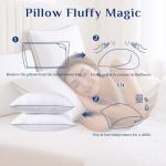JOLLYVOGUE Pillows Queen Size Set of 2 for Sleeping, Soft and Supportive Bed Pillow with Down Alternative Filling for Side and Back Sleepers, Hotel Collection