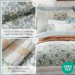 Madison Park Dawn Aqua Cotton Comforter Set, King