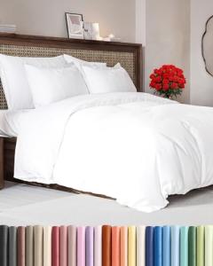 Soft Queen Duvet Cover Set with Pillow Shams