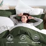 Bedsure Olive Green King Duvet Cover Set