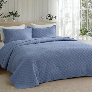Bedsure Queen Size Lightweight Basket Weave Quilt