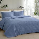 Bedsure Queen Size Lightweight Basket Weave Quilt