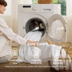 Bedsure White King Duvet Cover Set - 3 Pieces