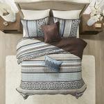 Madison Park Blue Jacquard Quilt Set - King Size