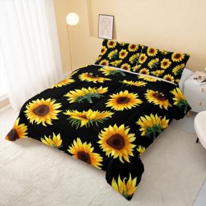 Kids Sunflower Comforter Set for Twin Beds