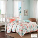 Madison Park Coastal Starfish Quilt Set, Full/Queen