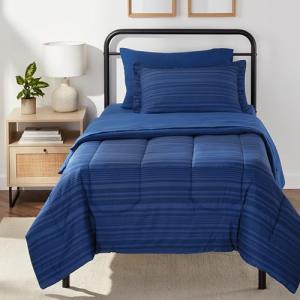 Amazon Basics Twin Comforter Set with Sheets