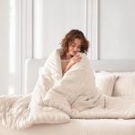 MUXHOMO 7-Piece Queen Comforter Set in Beige