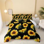 Kids Sunflower Comforter Set for Twin Beds