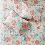 Madison Park Coastal Starfish Quilt Set, Full/Queen
