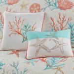 Madison Park Coastal Starfish Quilt Set, Full/Queen