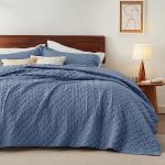 Bedsure Queen Size Lightweight Basket Weave Quilt