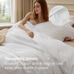 Bedsure 100% Washed Cotton King Duvet Cover