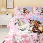 White Horse 3D Bedding Set for Teens