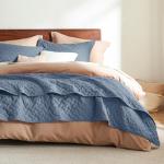 Bedsure Queen Size Lightweight Basket Weave Quilt