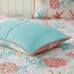 Madison Park Coastal Starfish Quilt Set, Full/Queen