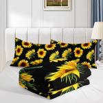Kids Sunflower Comforter Set for Twin Beds