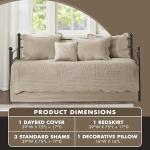 Madison Park Damask Daybed Cover Set, 6 Pieces