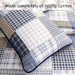 Cozy Dinosaur Plaid Twin Bedding Quilt Set