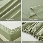 ILAVANDE 6-Piece Soft Microfiber Bed Set in Sage
