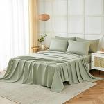 ILAVANDE 6-Piece Soft Microfiber Bed Set in Sage