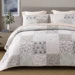 Reversible Boho Queen Quilt Set with Shams