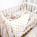 Boho Baby Girl 4-Piece Crib Bedding Set