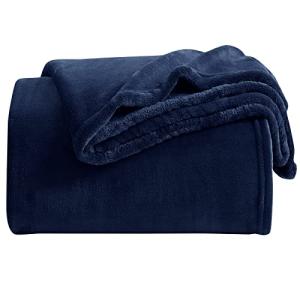 Navy Microfiber Fleece Throw Blanket - Soft & Cozy