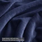 Navy Microfiber Fleece Throw Blanket - Soft & Cozy