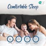 Waterproof Queen Pillow Protectors with Zipper - Set of 4