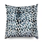 Abstract Raindrop Flower Zippered Pillow Covers - 2 Pack