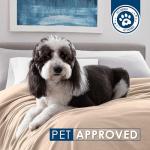 Twin Size Supersoft Fleece Bed Blanket - Beige