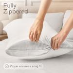 King Size Ultra Soft Zipper Pillow Protectors - Set of 4