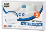 Utopia Waterproof Zippered Pillow Protectors - Set of 2
