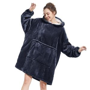 Cozy Sherpa Fleece Wearable Blanket Hoodie