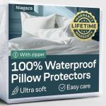 Niagara Waterproof Pillow Protectors 4 Pack White