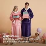 Bedsure Cozy Sherpa Wearable Blanket Hoodie