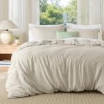 Bedsure Soft Queen Duvet Cover Set - 3 Pieces