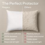 King Size Ultra Soft Zipper Pillow Protectors - Set of 4