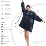 Cozy Sherpa Fleece Wearable Blanket Hoodie