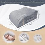 Leg Elevation Memory Foam Pillow for Sleep