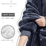 Cozy Sherpa Fleece Wearable Blanket Hoodie