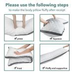 Oubonun Adjustable Loft Quilted Body Pillow - 21"x54