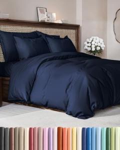 Navy Blue Extra Soft Queen Duvet Cover