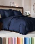 Navy Blue Extra Soft Queen Duvet Cover
