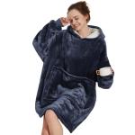 Cozy Sherpa Fleece Wearable Blanket Hoodie